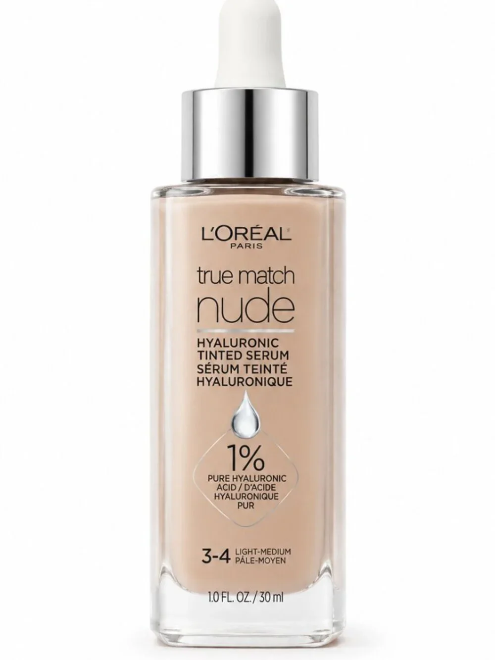L'OREAL True Match Nude Tinted Hyaluronic Serum - Light/Medium NEW